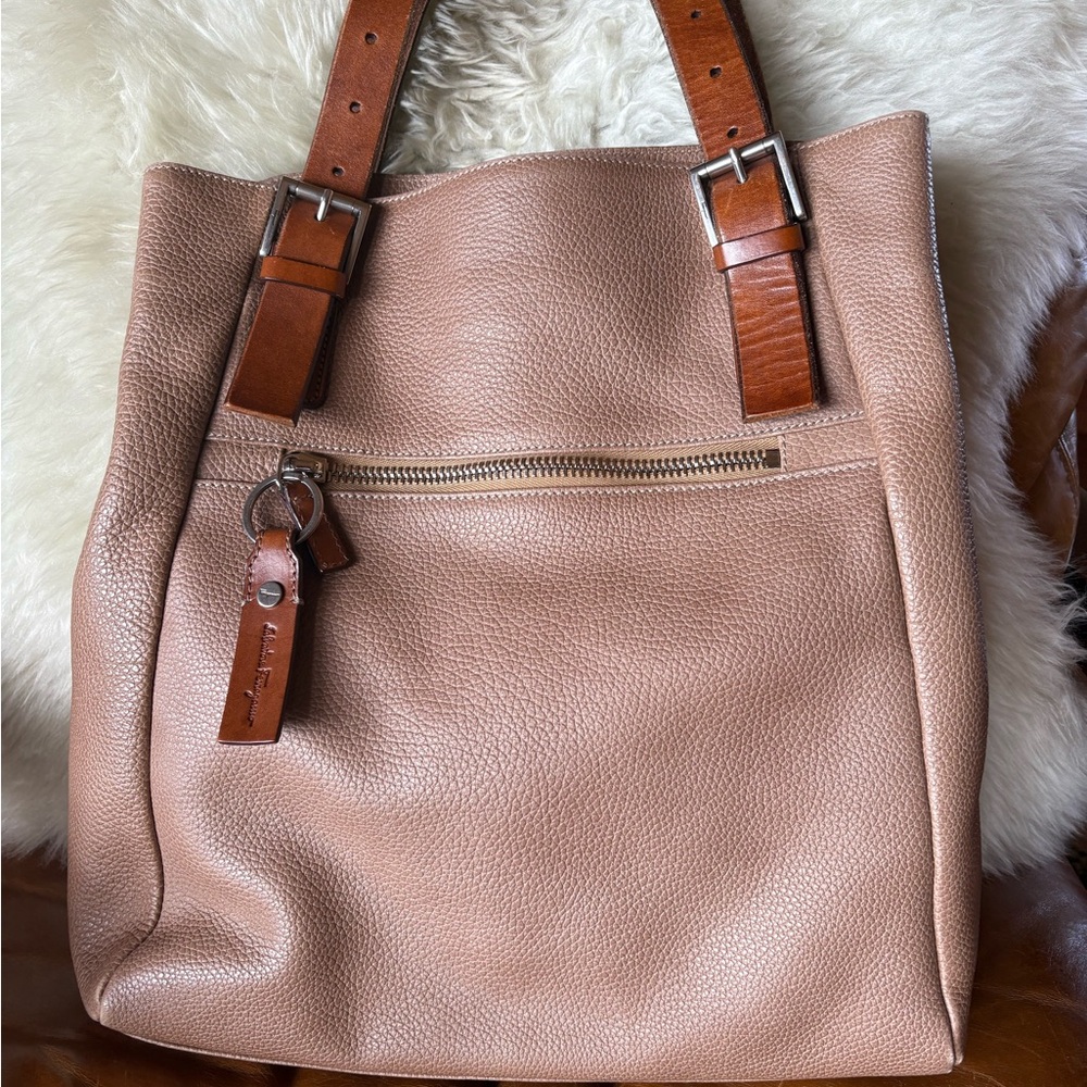 Salvatore Ferragamo Beige color Tote